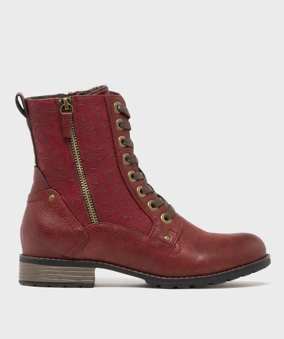 Bottines fourrées à lacets et zip femme vue1 - VALENTINA BALDA - GEMO