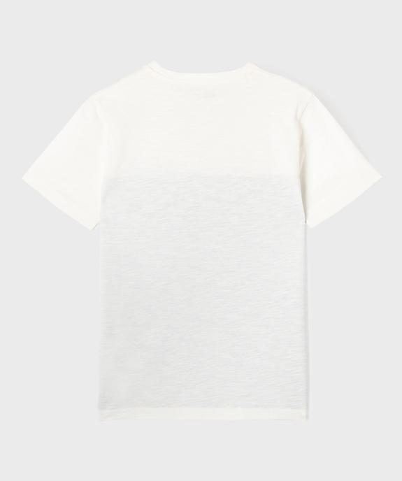 Tee-shirt manches courtes bicolore garçon vue7 - GEMO 4G GARCON - GEMO