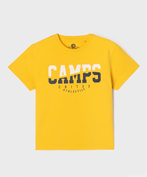 Tee-shirt large imprimé campus garçon vue1 - CAMPS GEMO FOR GOOD - GEMO
