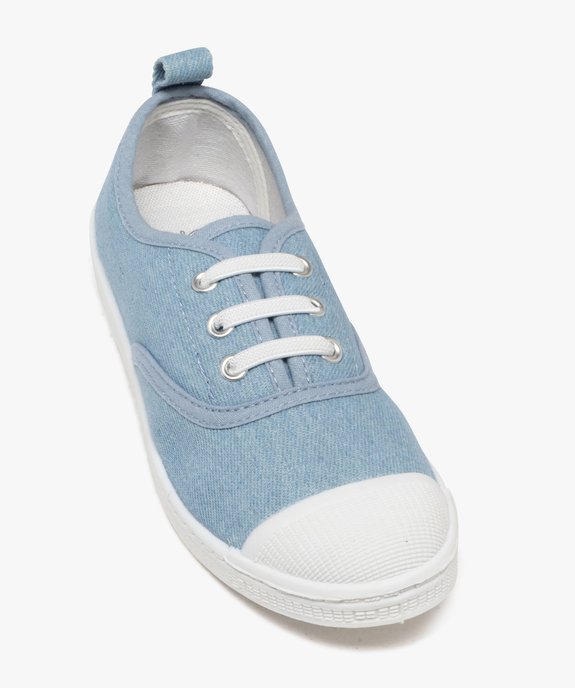 Chaussures en toile à lacets élastiques et bout en gomme fille vue6 - LOVELY WINGS - GEMO