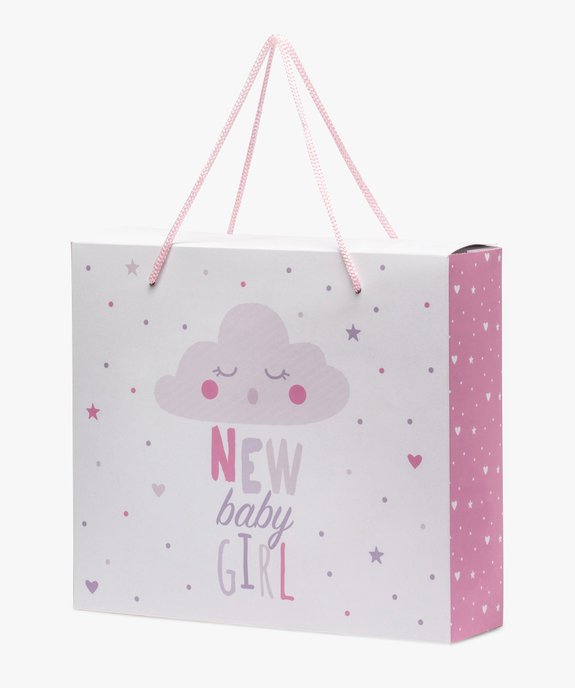 Boite Cadeau Bebe Fille Avec Motif Nuage En Carton Recycle Gemo