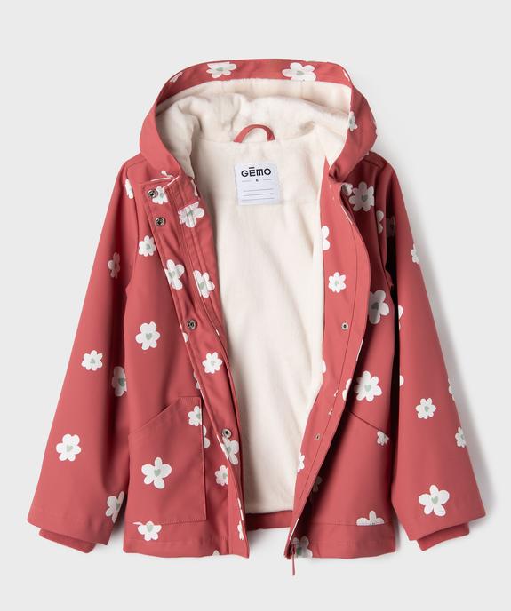 Imperméable à capuche et doublure chaude avec imprimé animé fille vue5 - GEMO (ENFANT) - GEMO
