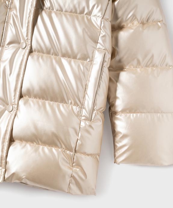 Manteau métallisé avec doublure chaude fille vue3 - GEMO (ENFANT) - GEMO