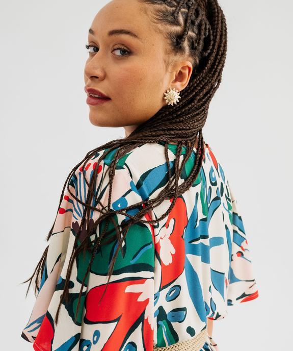 Robe fluide imprimée femme grande taille vue3 - GEMO (G TAILLE) - GEMO