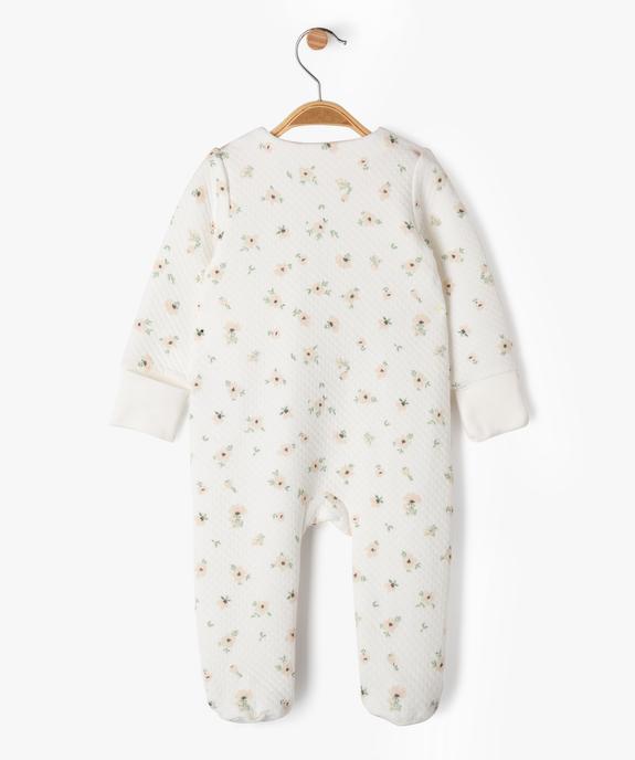 Ensemble 3 pièces bébé fille pyjama + body manches longues + bavoir vue7 - GEMO(BB COUCHE) - GEMO