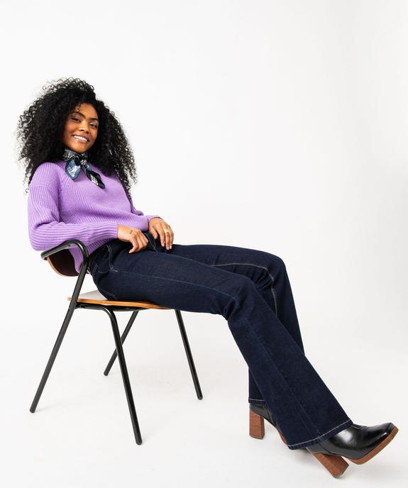 Jean bootcut taille normale en coton stretch femme vue1 - GEMO 4G FEMME - GEMO