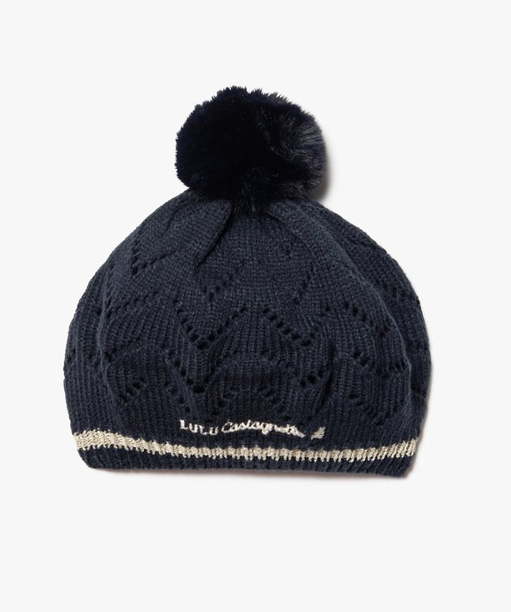 Bonnet bébé fille forme béret doublé polaire - Lulu Castagnette vue1 - LULUCASTAGNETTE - GEMO