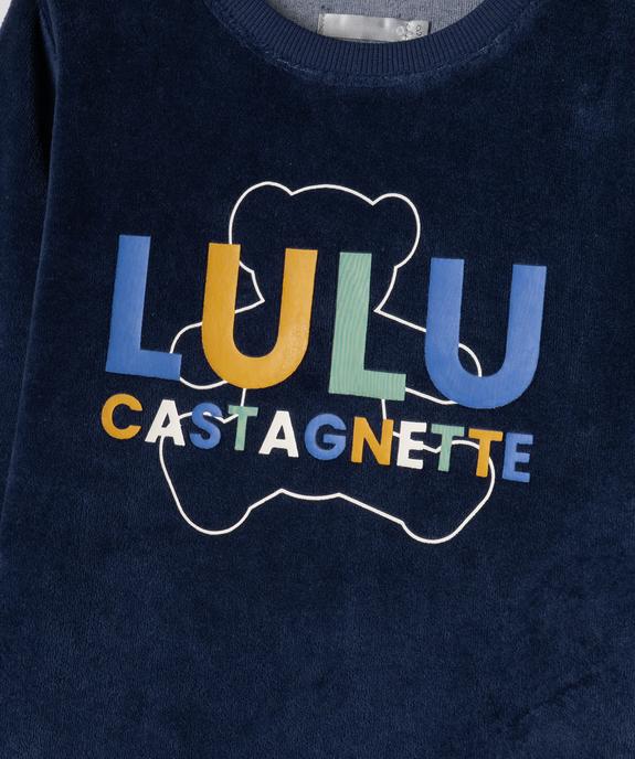 Pyjama en velours chaud imprimé garçon - LuluCastagnette vue3 - LULUCASTAGNETTE - GEMO