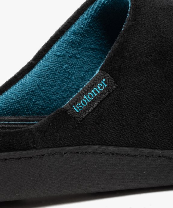 Chaussons mules en velours homme - Isotoner vue6 - ISOTONER - GEMO