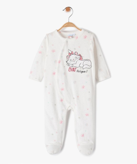 Pyjama Bebe En Velours Imprime Les Aristochats Disney Gemo