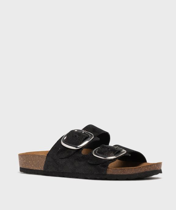 Mules ouvertes avec brides à boucles femme - Follow Me vue2 - FOLLOW ME - GEMO