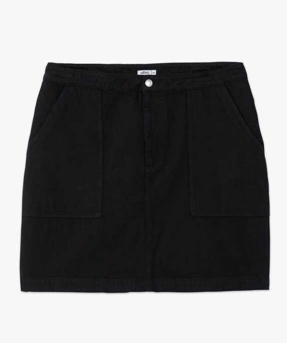Jupe femme grande taille en toile coupe droite vue4 - GEMO (G TAILLE) - GEMO