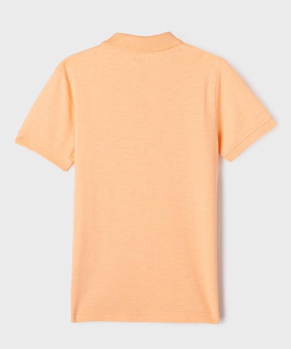 Polo manches courtes brodé garçon vue3 - GEMO (ENFANT) - GEMO