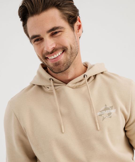 Sweat à capuche en molleton imprimé homme vue2 - GEMO (HOMME) - GEMO