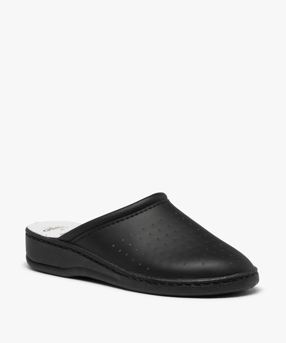 Sabots homme confort dessus uni perforé  vue2 - GEMO (HOMME) - GEMO