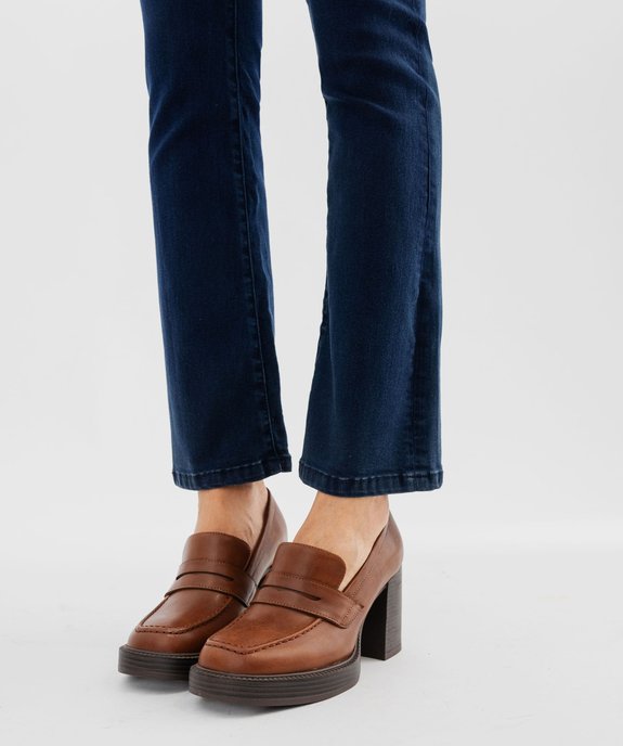 Jean petite longueur coupe Bootcut femme - L26 vue9 - GEMO 4G FEMME - GEMO