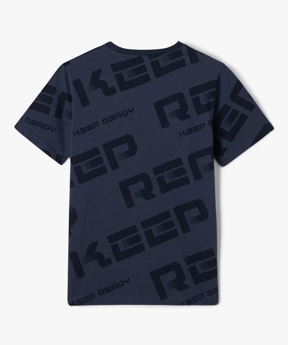 Tee-shirt à motif graphique garçon vue3 - GEMO (JUNIOR) - GEMO