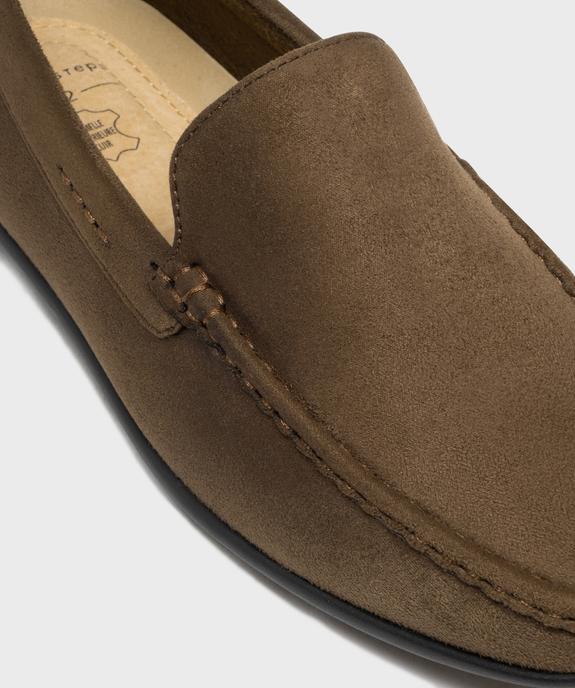 Mocassins en suédine et semelle intérieure cuir homme vue6 - URBAN STEPS GEMO FOR GOOD - GEMO
