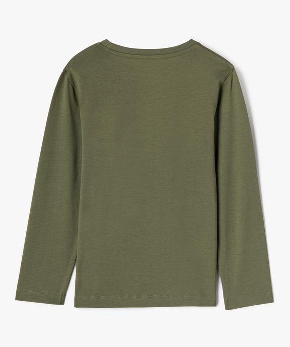 Tee-shirt manches longues imprimé garçon vue4 - GEMO 4G GARCON - GEMO