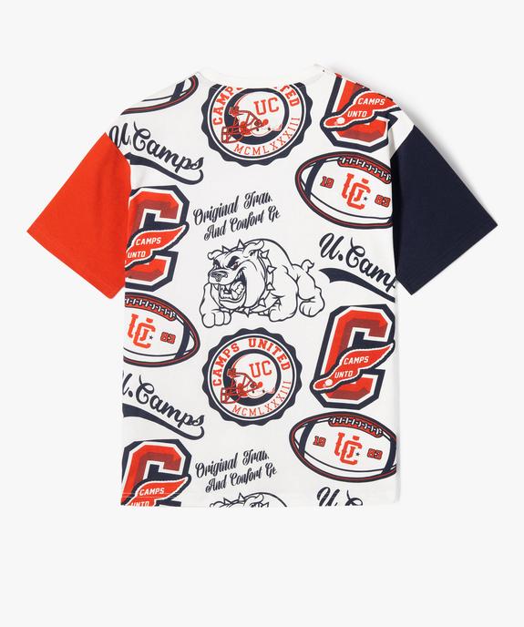 T-shirt manches courtes esprit campus garçon vue4 - CAMPS GEMO FOR GOOD - GEMO