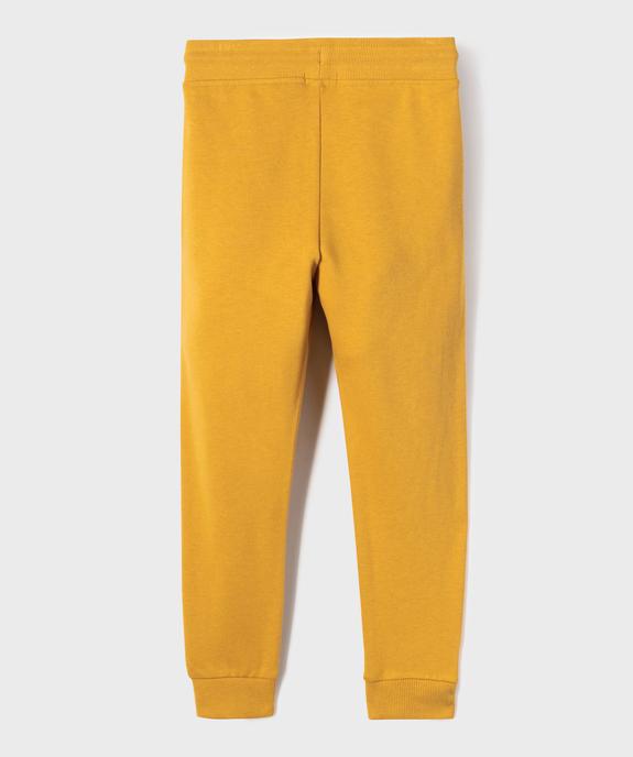 Pantalon de jogging avec intérieur molletonné garçon vue4 - GEMO (ENFANT) - GEMO