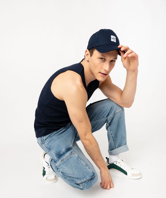 Débardeur uni en maille côtelée homme vue2 - GEMO 4G HOMME - GEMO