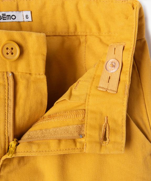 Pantalon chino 100% coton garçon vue2 - GEMO 4G GARCON - GEMO