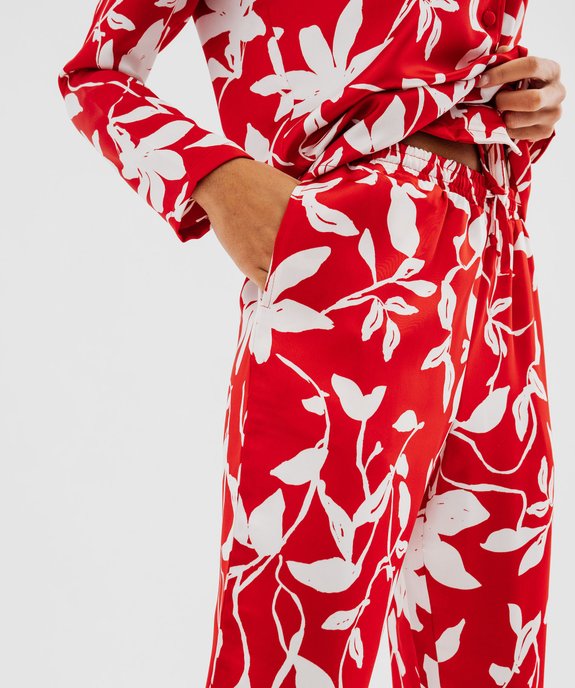 Pyjama 2 pièces en satin femme vue6 - GEMO 4G FEMME - GEMO