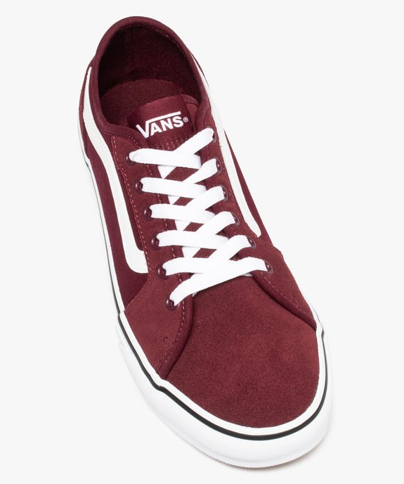 vans rouge cuir