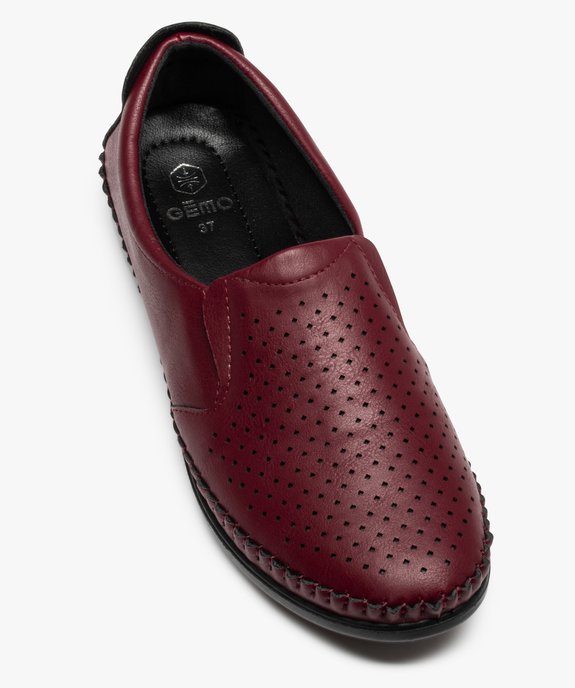 Mocassins femme confort unis souples et légers vue5 - GEMO (CONFORT) - GEMO