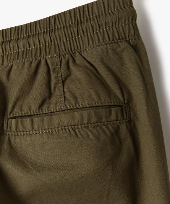 Pantalon jogger coupe slim garçon vue3 - GEMO (JUNIOR) - GEMO
