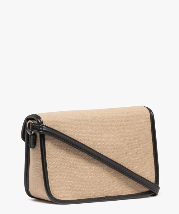 Sac besace à bandoulière en toile femme vue2 - GEMO (ACCESS) - GEMO