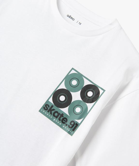 Tee-shirt imprimé manches courtes garçon vue4 - GEMO 4G GARCON - GEMO