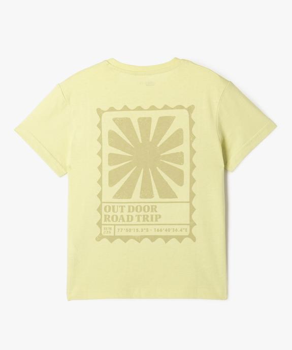 Tee-shirt imprimé recto verso garçon vue4 - GEMO 4G GARCON - GEMO