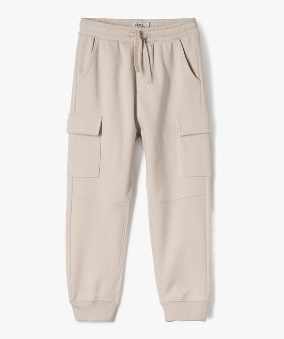 Pantalon de jogging cargo molleton garçon vue1 - GEMO (ENFANT) - GEMO