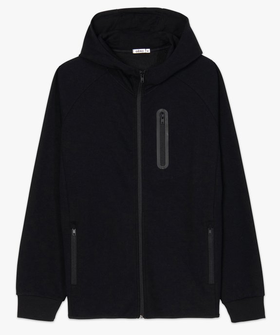 Sweat homme zippé à capuche  vue4 - GEMO (HOMME) - GEMO