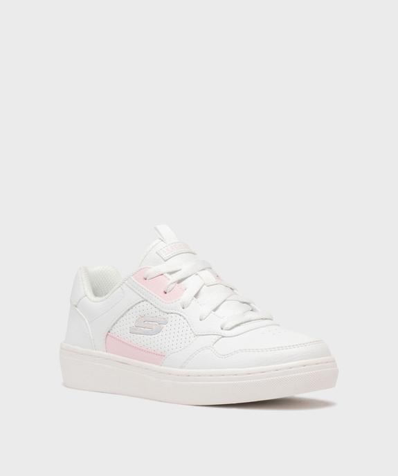 Baskets basses en matière vegan et semelle à mémoire de forme femme - Skechers vue2 - SKECHERS - GEMO