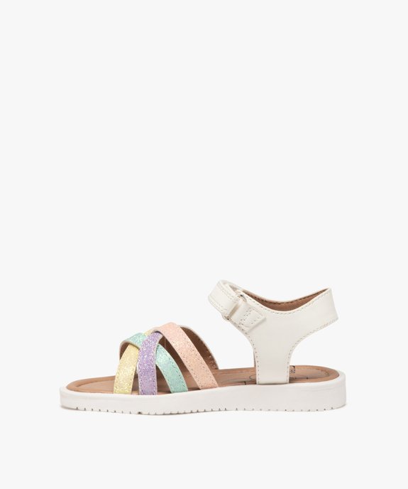Sandales avec brides croisées à paillettes fille - Lovely Wings vue4 - LOVELY WINGS - GEMO