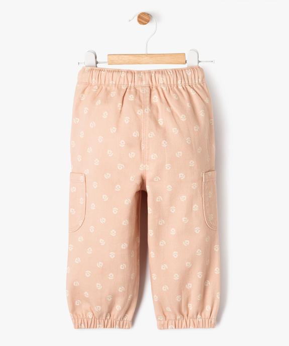 Pantalon jogger imprimé bébé fille vue4 - GEMO(BEBE DEBT) - GEMO