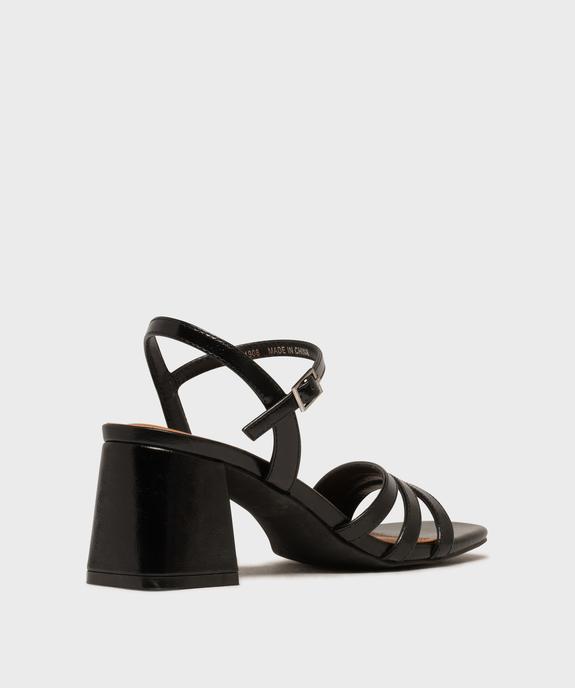 Sandales à talon trapèze et multibrides femme - Follow Me vue4 - FOLLOW ME - GEMO