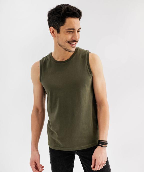 Débardeur à col rond uni homme vue5 - GEMO 4G HOMME - GEMO