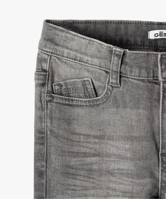 Jean garçon coupe slim 5 poches vue3 - GEMO 4G GARCON - GEMO