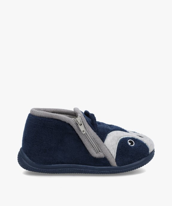 Chaussons garçon bottillons en velours raton-laveur vue1 - GEMO 4G GARCON - GEMO