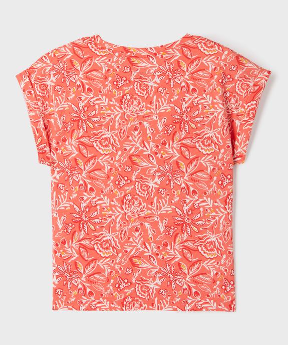 Tee-shirt manches courtes imprimé fille - GEMO 4G FILLE Tee-shirt manches courtes imprimé fille vue3 - GEMO 4G FILLE - GEMO