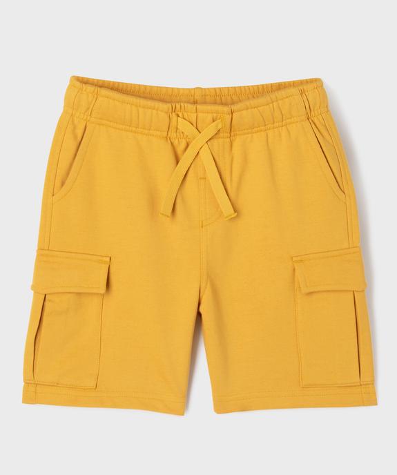 Bermuda en maille coupe cargo garçon vue1 - GEMO (ENFANT) - GEMO