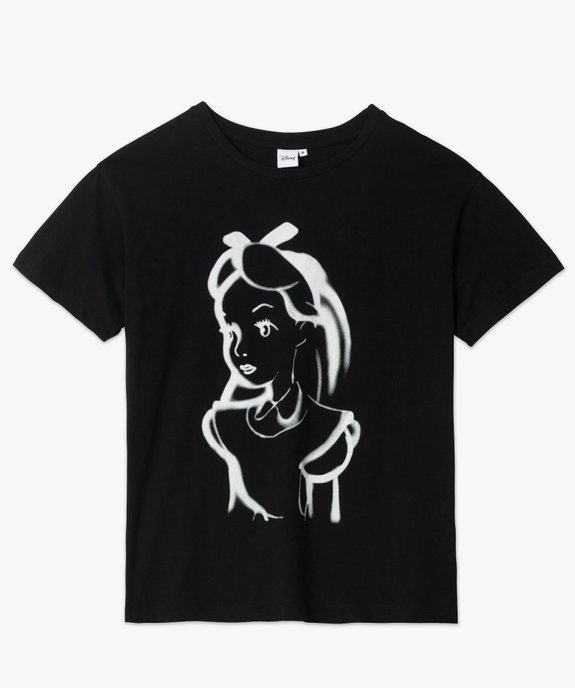 Tee-shirt femme avec motif Alice au pays des merveilles - Disney vue4 - GEMO(FEMME PAP) - GEMO