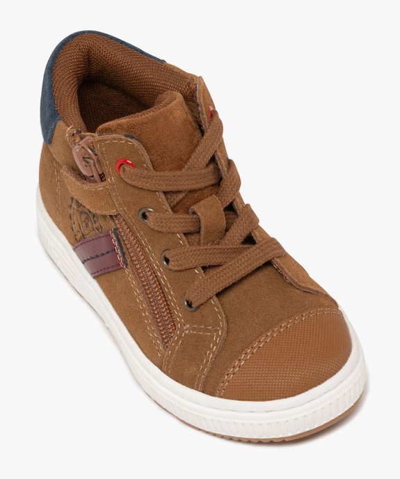 Baskets montantes en cuir petit garçon vue6 - BUGGY GEMO FOR GOOD - GEMO