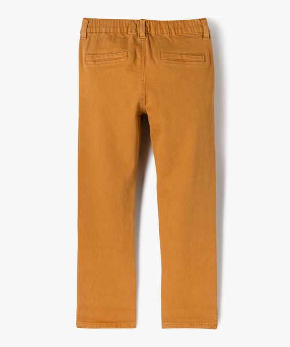 Pantalon chino coupe regular garçon vue3 - GEMO (ENFANT) - GEMO