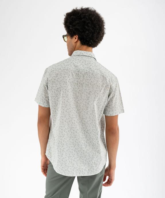 Chemise à manches courtes fleurie homme vue3 - GEMO (HOMME) - GEMO