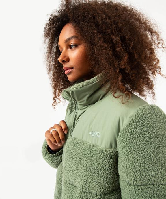 Blouson en sherpa avec col montant femme - Camps United vue6 - CAMPS UNITED - GEMO